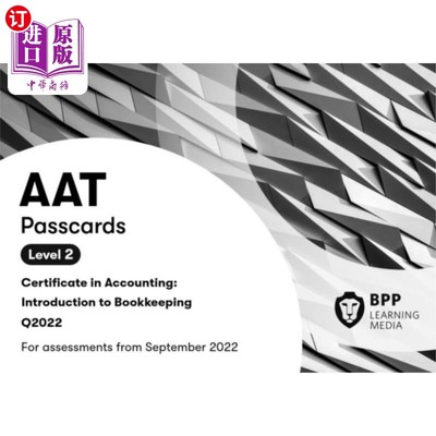 海外直订AAT Introduction to Bookkeeping AAT簿记入门