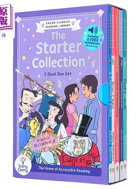 经典儿童文学入门套装5册 扫码听音频 Romeo and Juliet罗密欧与朱丽叶 白鲸 圣诞颂歌 巴斯克维尔的猎犬 科学怪人 英文原版章节书