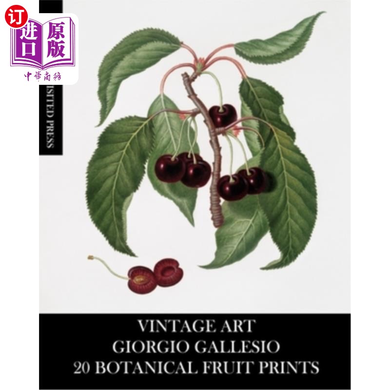 海外直订Vintage Art: Giorgio Gallesio 20 Botanical Fruit Prints 复古艺术:Giorgio Gallesio 20植物水果版画