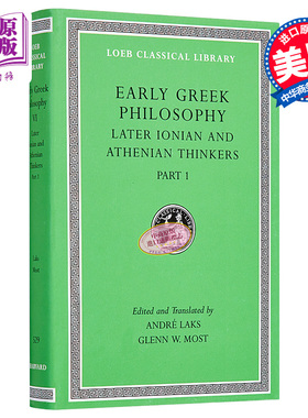 现货 古希腊哲学 卷六 共九卷 Early Greek Philosophy Volume VI 英文原版 Andre Laks【中商原版】