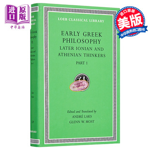 共九卷 现货 中商原版 Laks Greek 古希腊哲学 英文原版 Volume Early Philosophy Andre 卷六