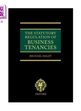 海外直订Statutory Regulation of Business Tenancies 商业租约的法定规管