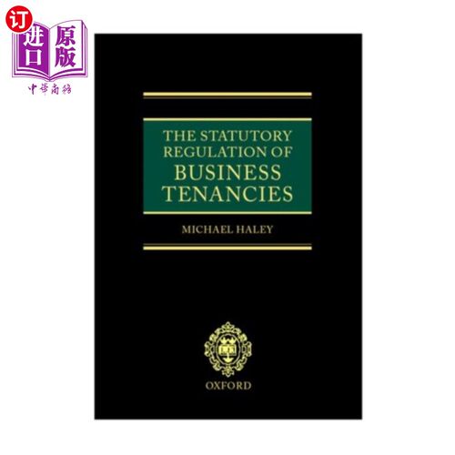 海外直订Statutory Regulation of Business Tenancies 商业租约的法定规管