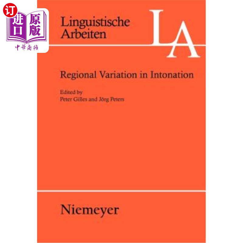 海外直订Regional Variation in Intonation 语调的区域变化 - 实物图