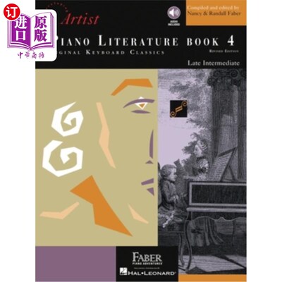 海外直订Piano Literature - Book 4: Developing Artist Original Keyboard Classics 钢琴文学-第4册：发展艺术家原创键盘