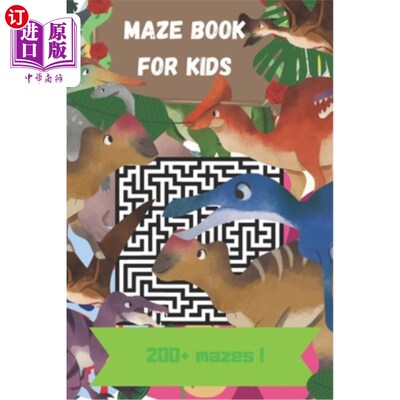 海外直订Maze book for kids: Maze book for kids - 200 mazes 儿童迷宫书：儿童迷宫书-200个迷宫