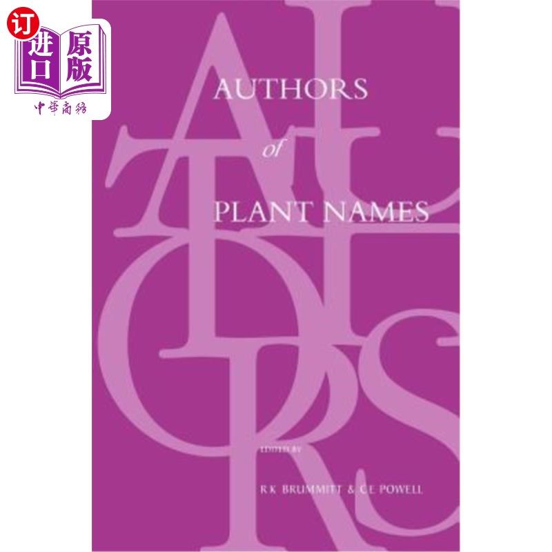 海外直订Authors of Plant Names 植物名称作者