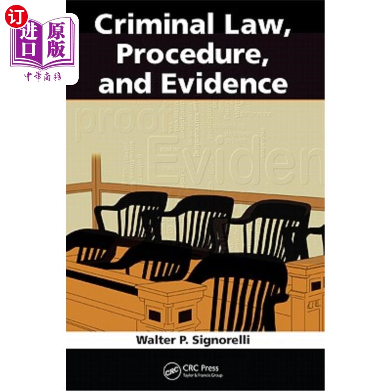 海外直订Criminal Law, Procedure, and Evidence 刑法、程序和证据