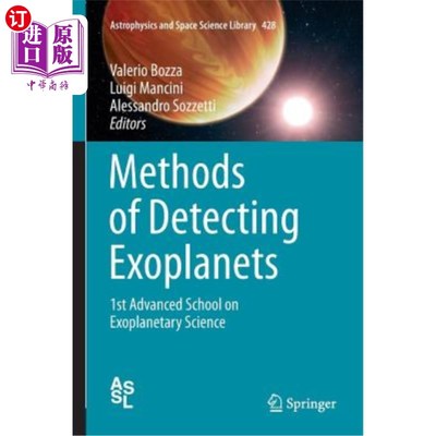 海外直订Methods of Detecting Exoplanets: 1st Advanced School on Exoplanetary Science 探测系外行星的方法：第1所系外行星科
