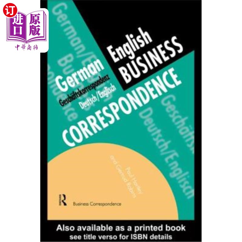海外直订German/English Business Correspondence: Geschaftskorrespondenz Deutsch/Englisch 德语/英语商务信函:德国/英