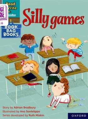 海外直订Read Write Inc. Phonics: Grey Set 7 Book Bag Boo... Read Write公司自然拼读:灰色套装7书袋书5愚蠢的游戏