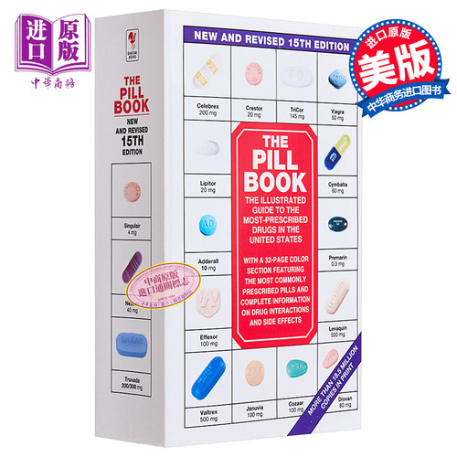 现货 The Pill Book 15th Edition 英文原版 药书 第15版 安全用药速查指南 Harold M Silverman【中商原版】