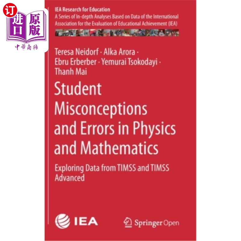 海外直订Student Misconceptions and Errors in Physics and Mathematics: Exploring Data fro 学生在物理和数学上的误解和