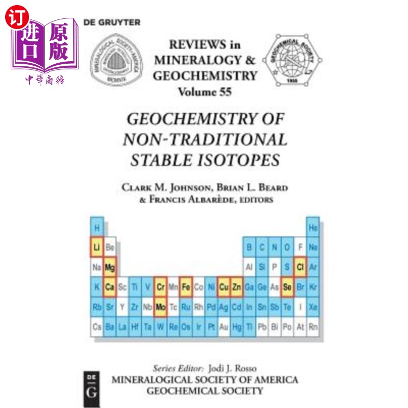 海外直订Geochemistry of Non-Traditional Stable Isotopes 非传统稳定同位素地球化学