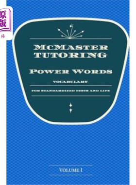 海外直订McMaster's Power Words: Vocabulary for Standardized Tests and Life 麦克马斯特的强力词汇：标准化考试和生活词