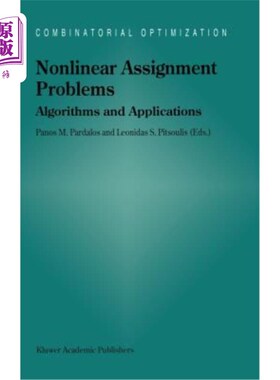 海外直订Nonlinear Assignment Problems: Algorithms and Applications 非线性指派问题：算法与应用