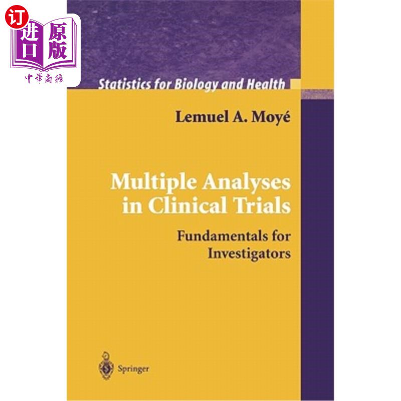 海外直订医药图书Multiple Analyses in Clinical Trials: Fundamentals for Investigators 临床试验中的多重分析:研究者的
