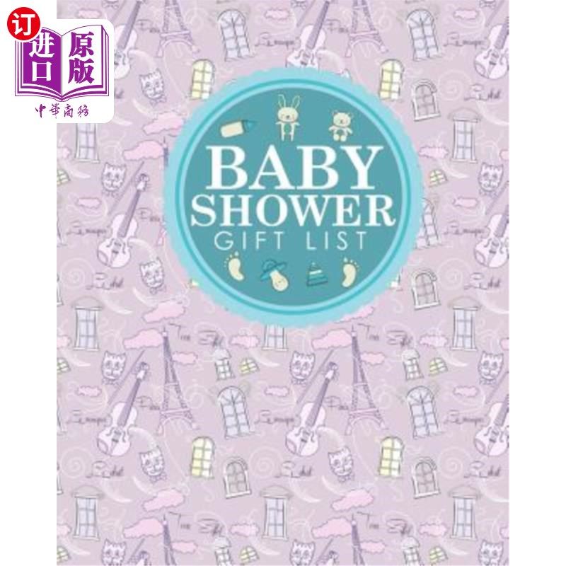 【中商海外直订】baby shower gift list: baby shower memory book