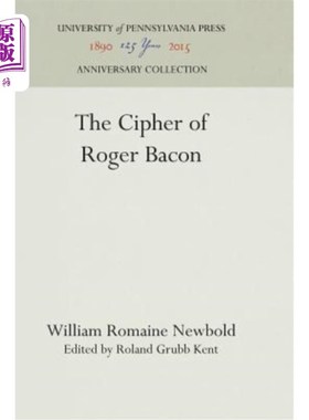 海外直订The Cipher of Roger Bacon 罗杰·培根的密码