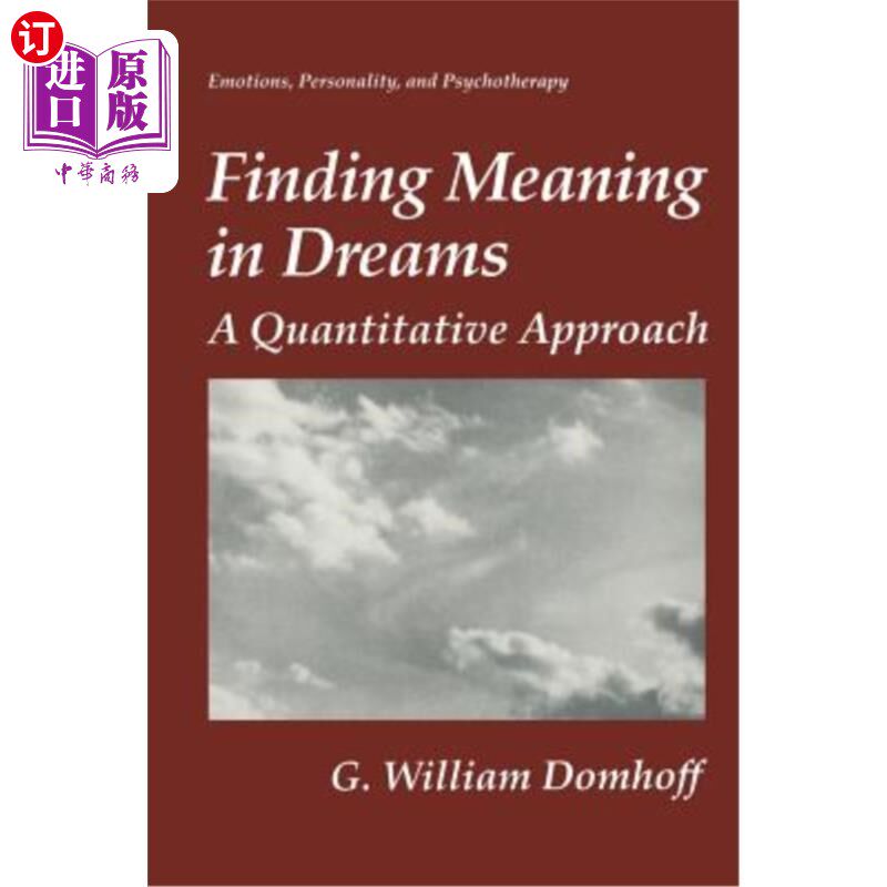 海外直订Finding Meaning in Dreams: A Quantitative Approach 在梦中寻找意义：定量方法