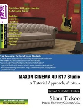 海外直订MAXON CINEMA 4D R17 Studio: A Tutorial Approach