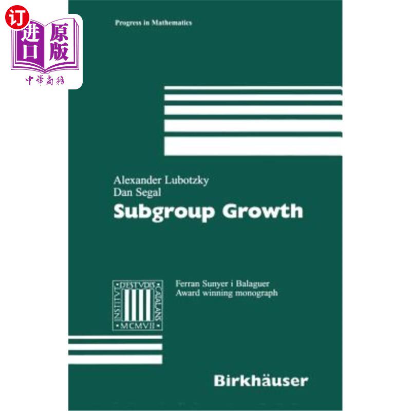 海外直订Subgroup Growth 子群增长