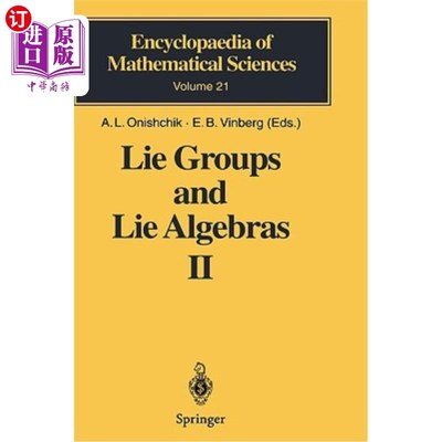 海外直订Lie Groups and Lie Algebras II: Discrete Subgroups of Lie Groups and Cohomologie 李群与李代数Ⅱ：李群的离散