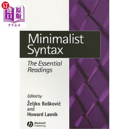 海外直订Minimalist Syntax Essentia Rea 极简主义语法精华