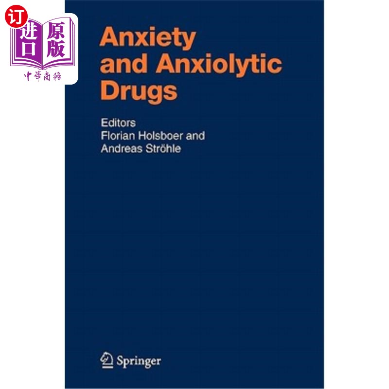 海外直订医药图书Anxiety and Anxiolytic Drugs 焦虑和抗焦虑药物