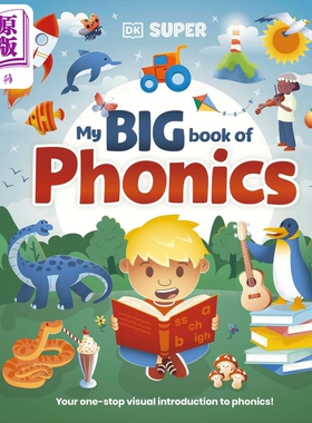 DK我的拼音大书 DK Super Phonics My Big Book of Phonics 英文原版 儿童自然拼读读物学习参考书 精装 进口童书【中商原版?