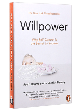 预售 意志力 关于专注 自控与效率的心理学 Willpower 英文原版 Roy Baumeister John Tierney 罗伊 鲍迈斯特 豆瓣高分【中商原版?