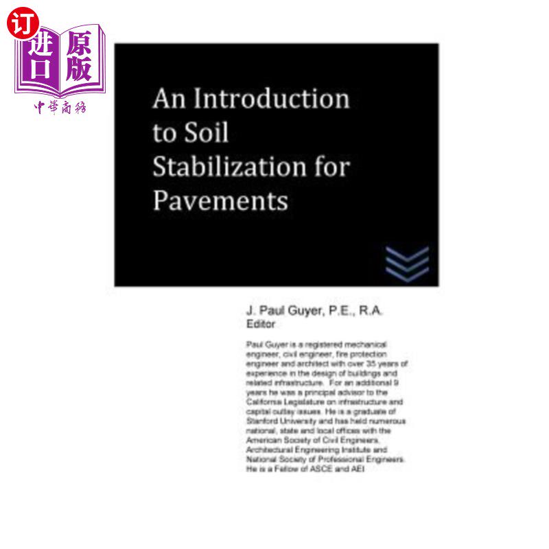 海外直订An Introduction to Soil Stabilization for Pavements 路面土壤稳定导论