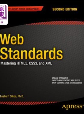 海外直订Web Standards: Mastering Html5, Css3, and XML Web标准:掌握Html5、Css3和XML