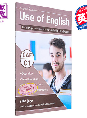 现货 Use of English practice tests for the Cambridge C1 Advanced 英语运用 剑桥CAE考试C1等级模拟练习测试2020【中商原版】