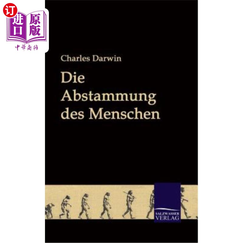 海外直订德语 Die Abstammung des Menschen 人类的血缘