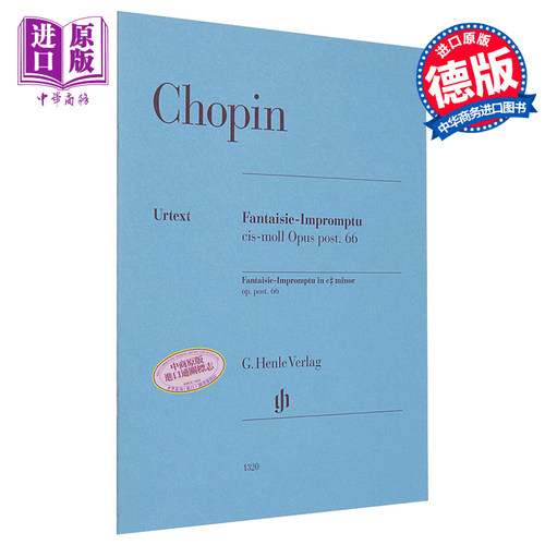 Fantaisie Impromptu c sharp minor op post 66 进口艺术 肖邦 升C小调幻想即兴曲 op66【中商原版】