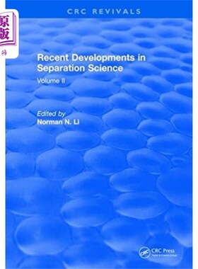 海外直订Recent Developments in Separation Science 分离科学的新进展