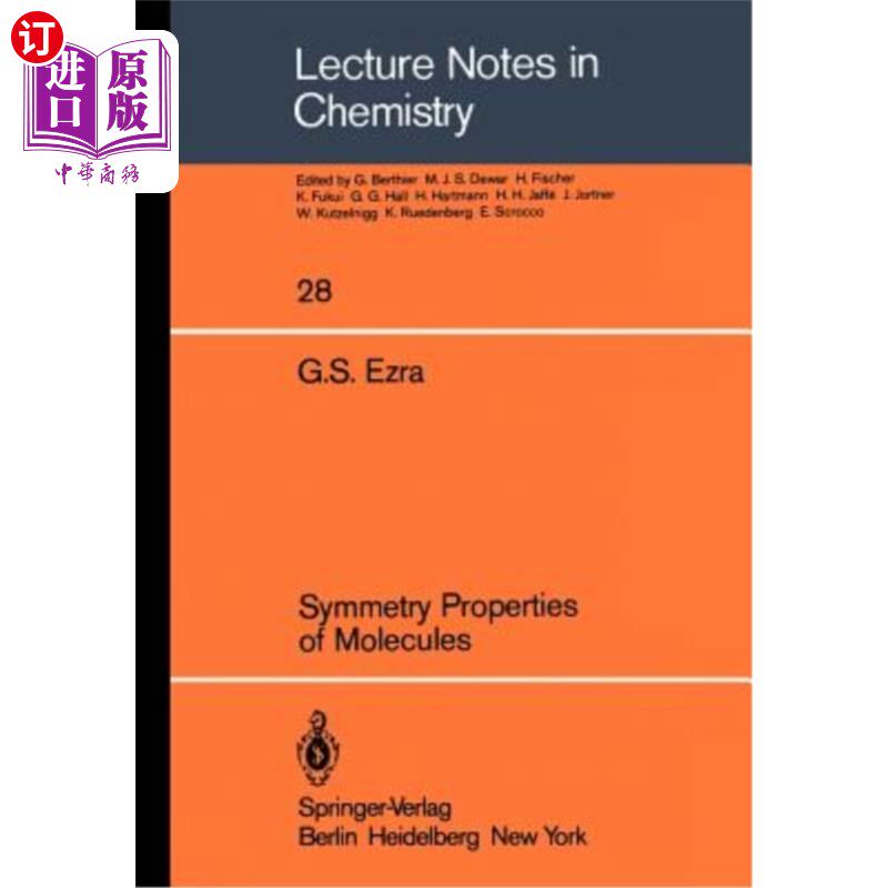海外直订Symmetry Properties of Molecules 分子的对称性