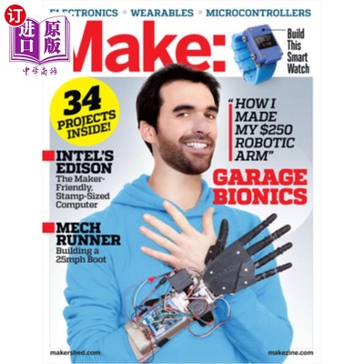 海外直订Make: Volume 43: Wearables Make:第43卷：可穿戴设备