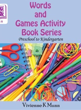 海外直订Words and Games Activity Book Series: Preschool to Kindergarten 单词和游戏系列活动书:学前班到幼儿园