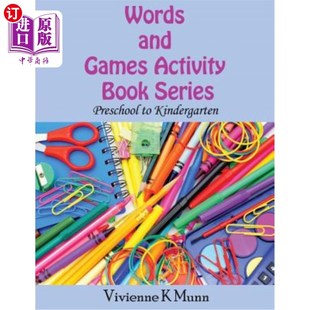 Preschool 学前班到幼儿园 Games 单词和游戏系列活动书 Kindergarten Series Book Activity and 海外直订Words