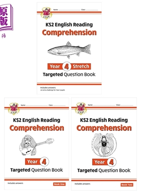 英国原版CGP 小学四年级英语阅读理解练习3册KS2 English Year 4 Reading Comprehension Targeted Question Book【中商原版】