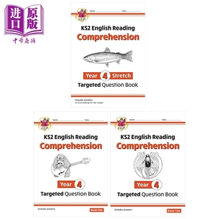 Comprehension CGP 英国原版 Targeted 中商原版 English Book 小学四年级英语阅读理解练习3册KS2 Year Question Reading