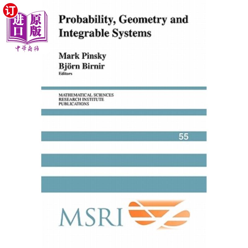 海外直订Probability, Geometry and Integrable Systems 概率论，几何与可积系统