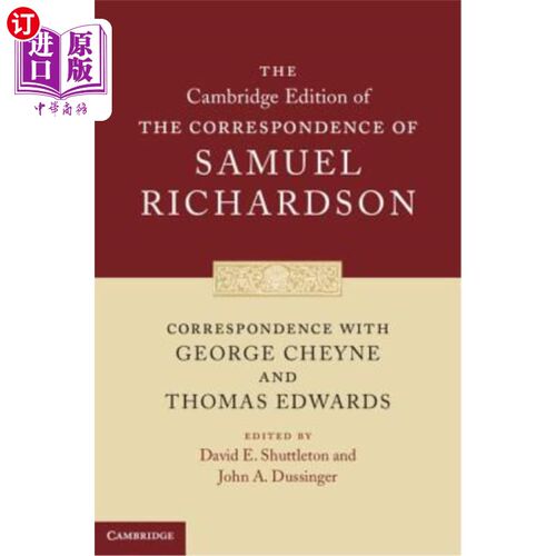 海外直订Correspondence with George Cheyne and Thomas Edwards 与乔治·切恩和托马斯·爱德华兹的通信