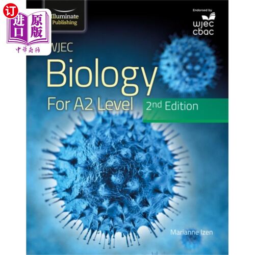 海外直订WJEC Biology for A2 Level Student Book: 2nd Edit... WJEC生物学A2级学生书:第二版