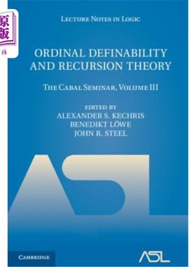 海外直订Ordinal Definability and Recursion Theory: The Cabal Seminar, Volume III
