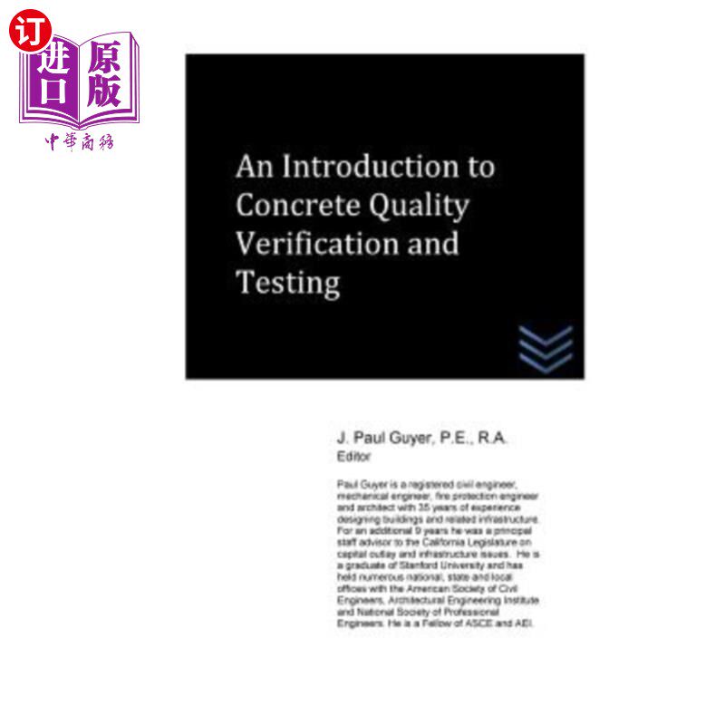 海外直订An Introduction to Concrete Quality Verification and Testing 混凝土质量检验与试验简介