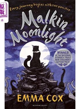 常青藤国际大奖推荐书 Malkin Moonlight 一只猫的使命 动物冒险章节故事书 英文原版 进口小初文学 Emma Cox【中商原版】