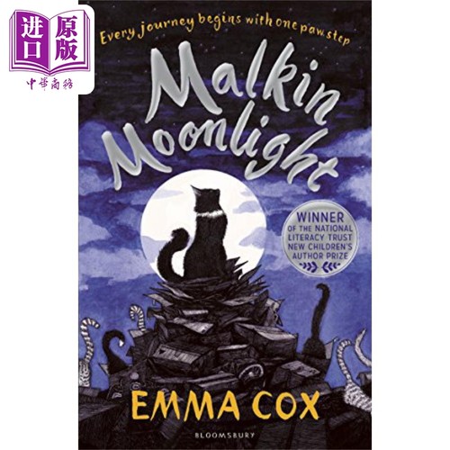 常青藤国际大奖推荐书 Malkin Moonlight 一只猫的使命 动物冒险章节故事书 英文原版 进口小初文学 Emma Cox【中商原版】